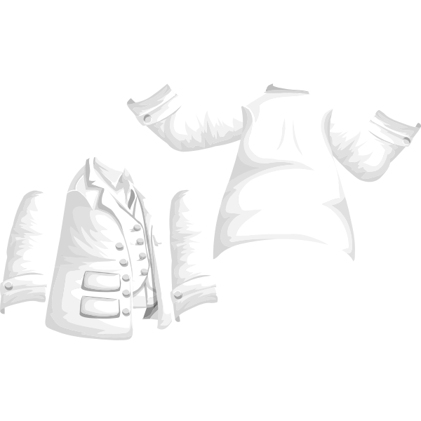 SVG avatar wardrobe coat jacket with vest
