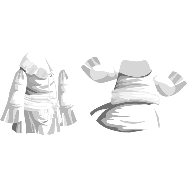 SVG avatar wardrobe coat plain robe