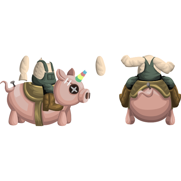 SVG avatar wardrobe coat RidePig