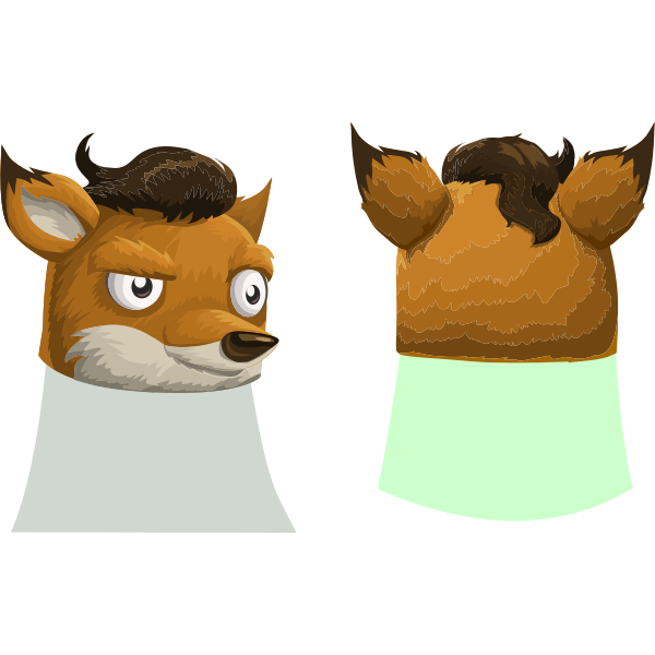 SVG avatar wardrobe hat GlitchamaphoneFoxMask