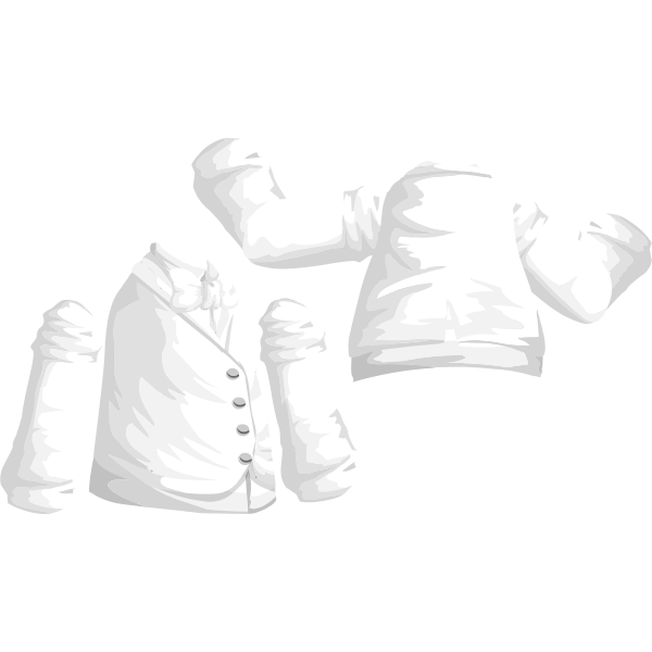 SVG avatar wardrobe shirt vest with bowtie