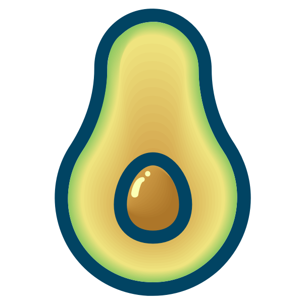 SVG Avocado piece