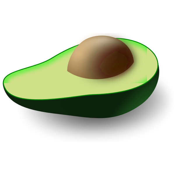 SVG Avocado vector image