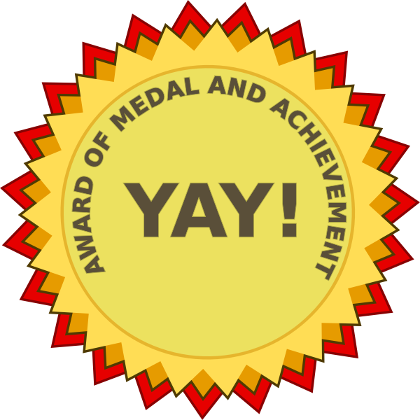 SVG Award of achievement vector clip art