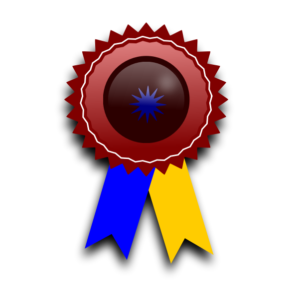 SVG Award ribbon for winners