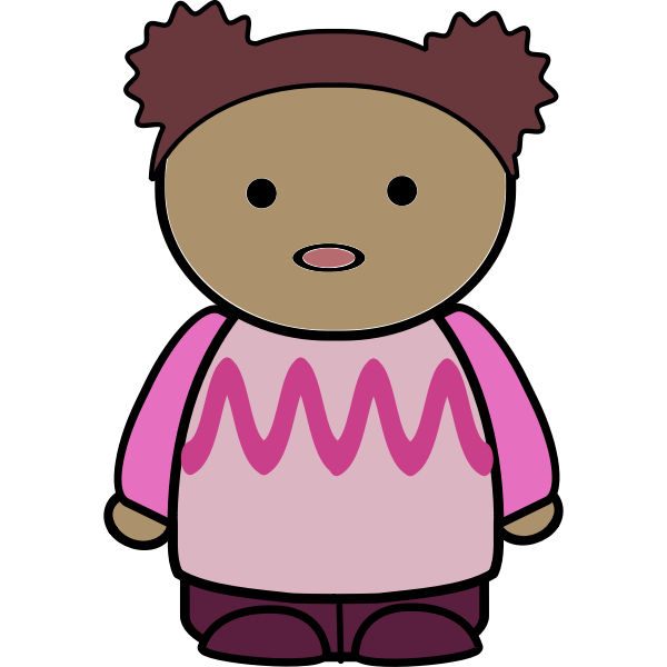 SVG Awed girl