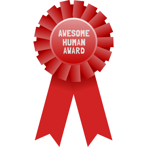 SVG Awesome human award