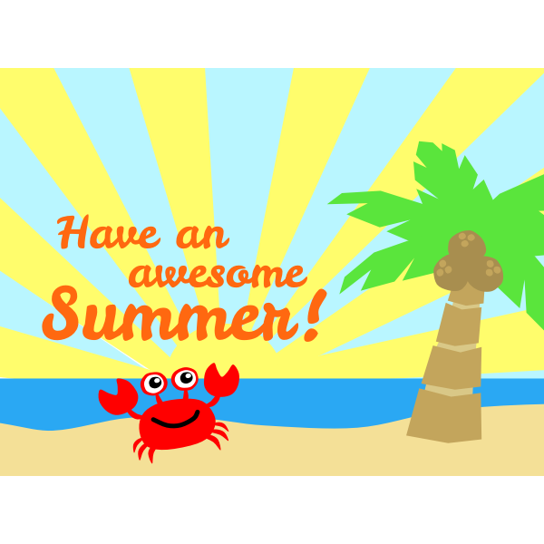 SVG Awesome summer vector illustration