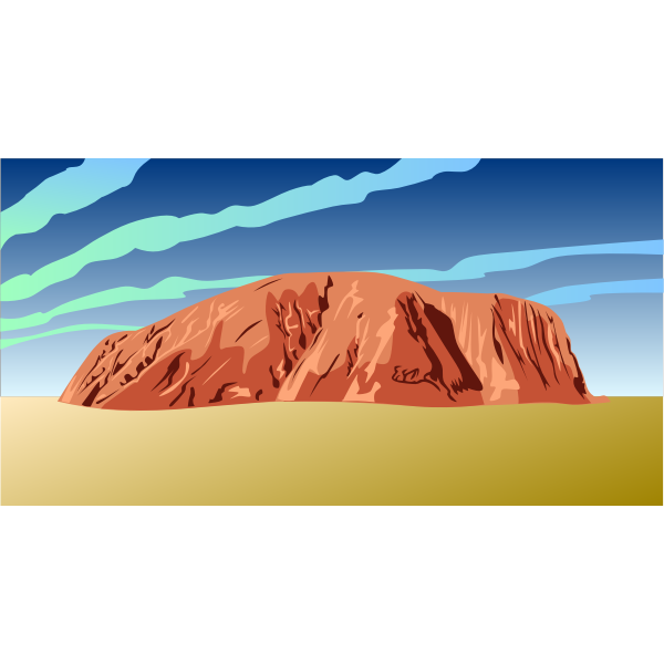 SVG Ayers Rock Australia