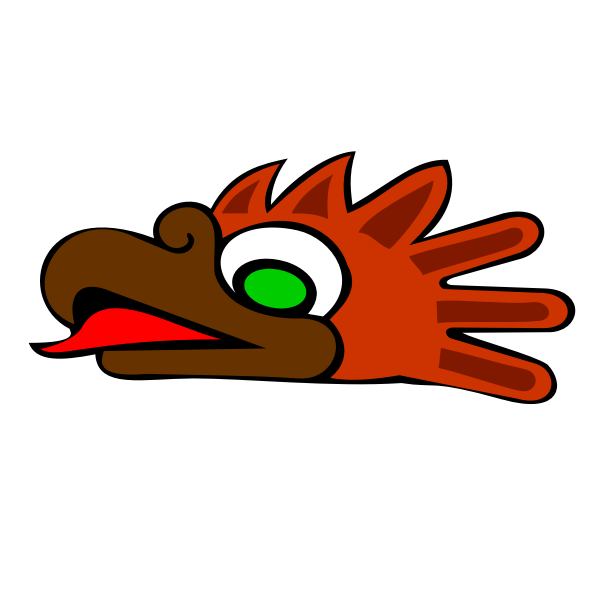 SVG Aztec eagle