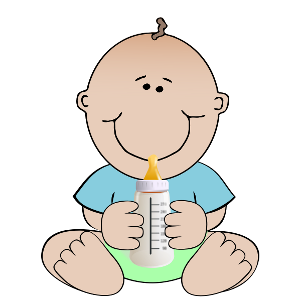 SVG Baby and a bottle