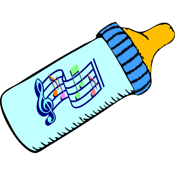 SVG Baby bottle and music