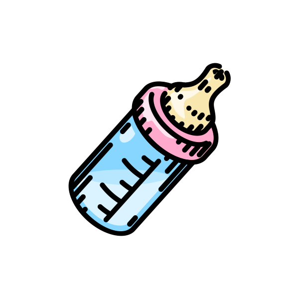 SVG Baby bottle icon vector