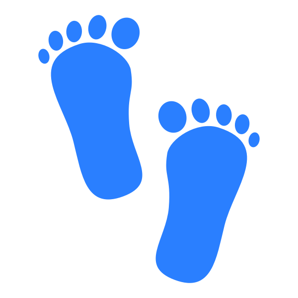 SVG Baby boy footprints