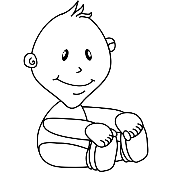 SVG Baby boy vector image