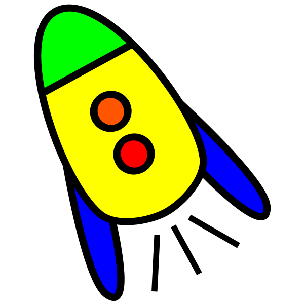 SVG Baby cartoon rocket vector clip art