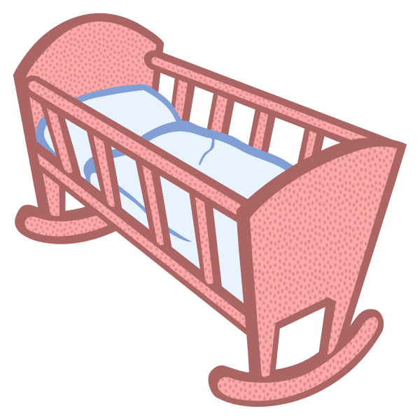 SVG Baby cradle vector