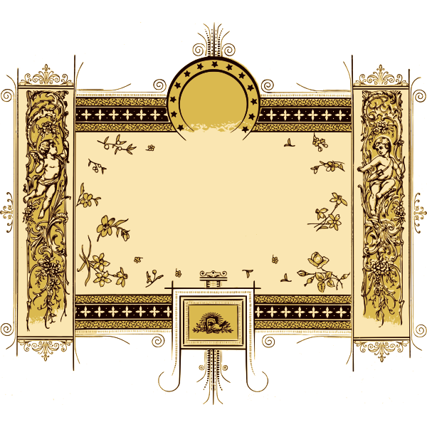 SVG Baby frame vector image