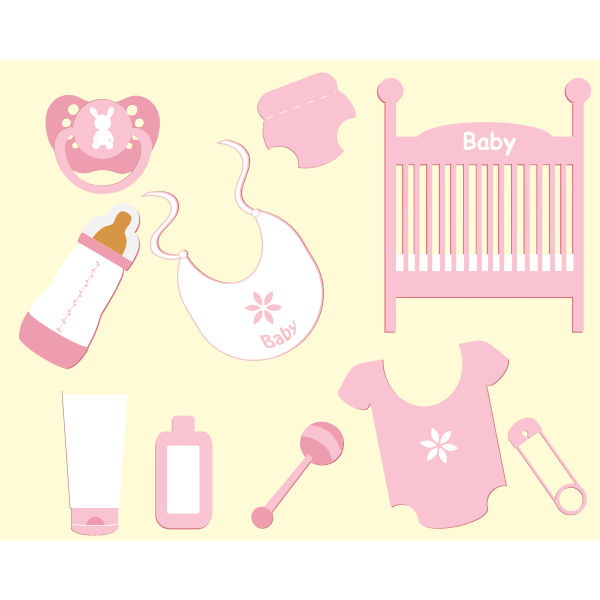 SVG Baby girl accessories