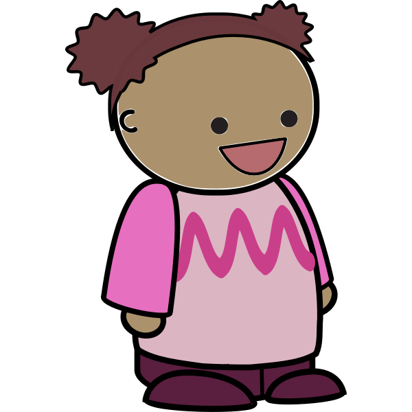 SVG Baby girl laughing