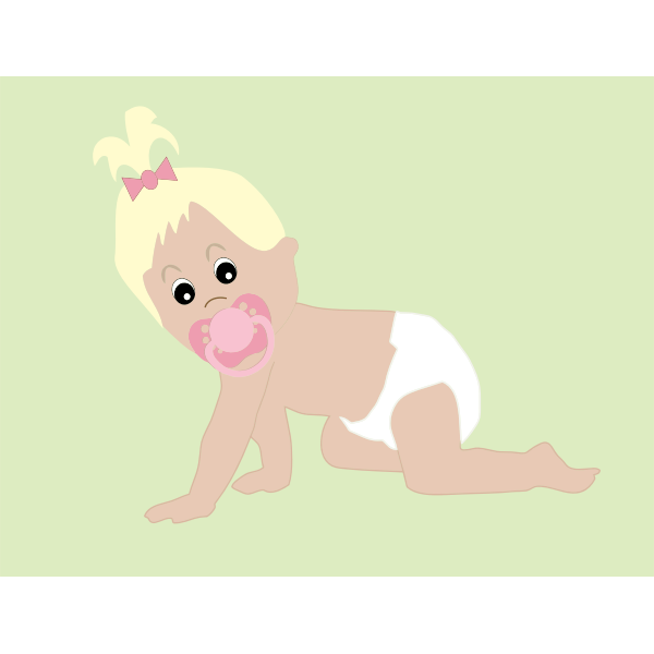 SVG Baby girl vector