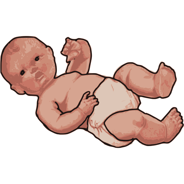 SVG Baby in a Diaper