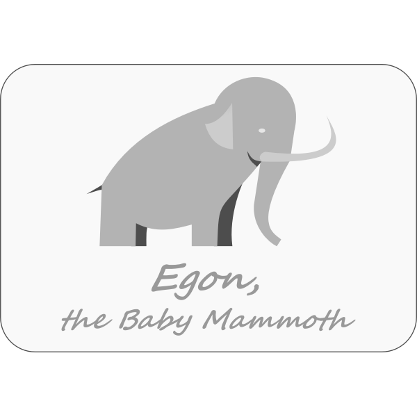 SVG Baby Mammoth