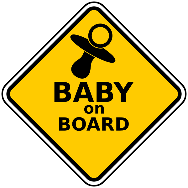 SVG Baby on board sign vector image