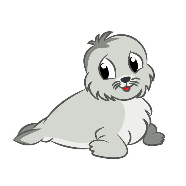 SVG Baby seal drawing