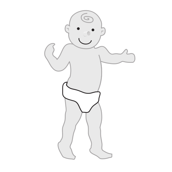 SVG Baby standing up vector illustration