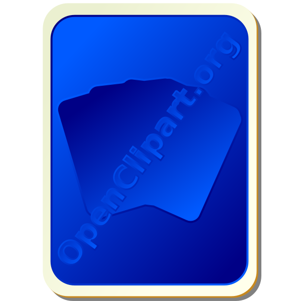 SVG Back of blue playing card vector image