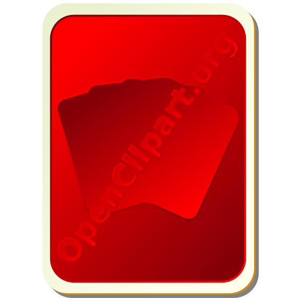 SVG Back of red playing card vector image