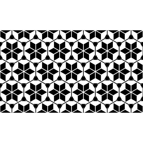 SVG Background pattern with black stars and circles
