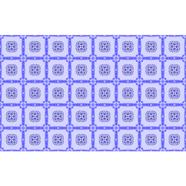 SVG Background pattern with blue flowers vector image