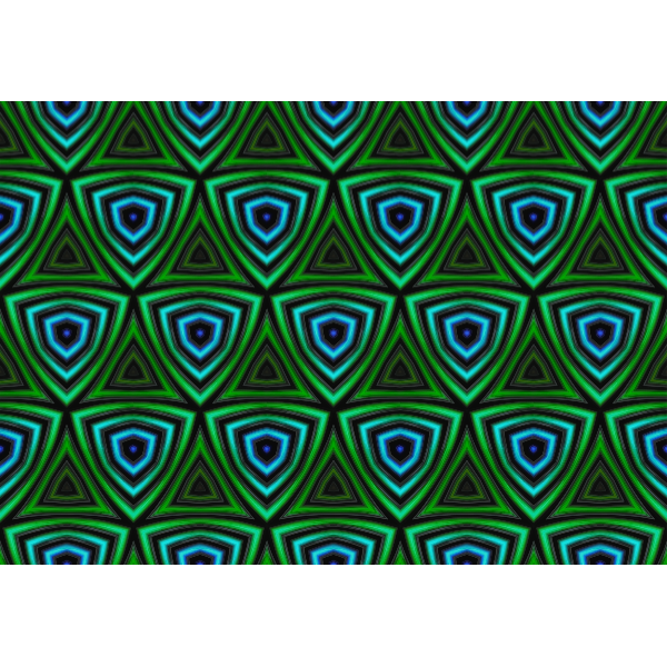 SVG Background pattern with green and blue triangles