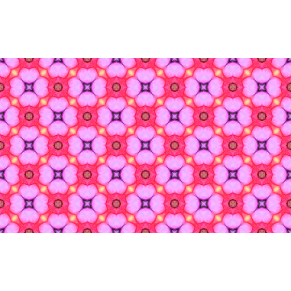 SVG Background pattern with pink flowers