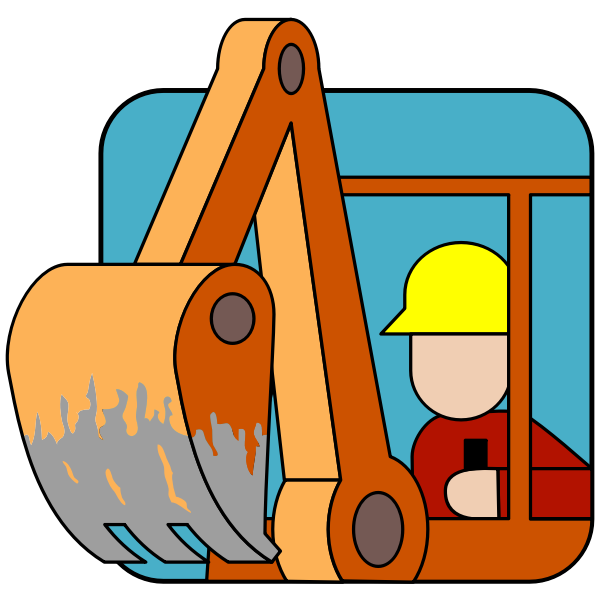 SVG Backhoe operator