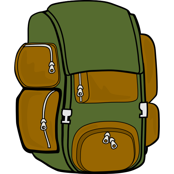 SVG Backpack GreenBrown