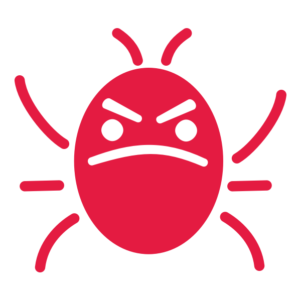 SVG Bad bug icon