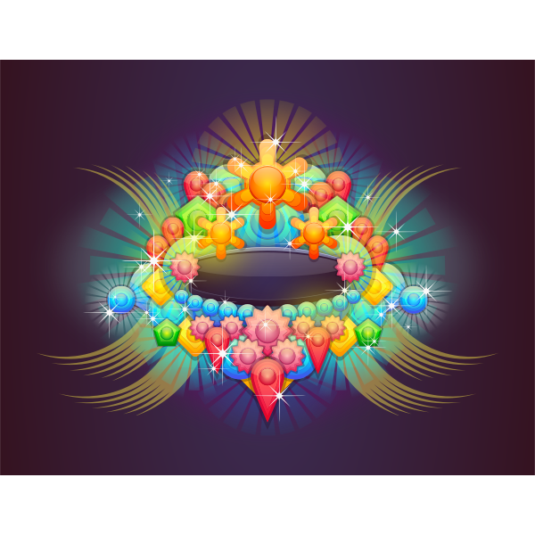 SVG Badge With Abstract Background 3