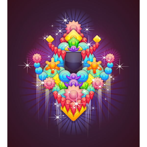 SVG Badge With Abstract Background 4