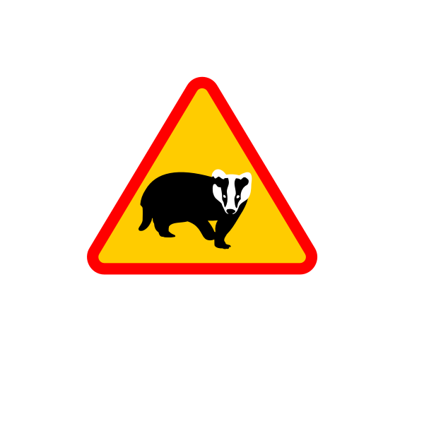 SVG Badger sign