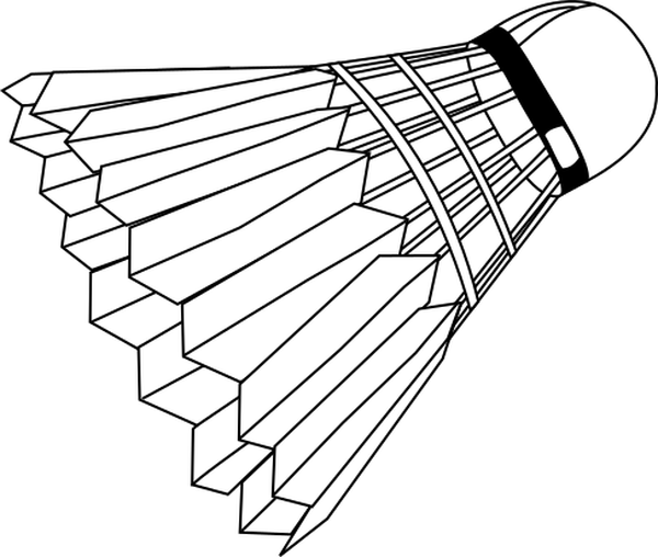 SVG badminton shuttlecock full