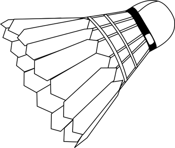 SVG badminton shuttlecock medium