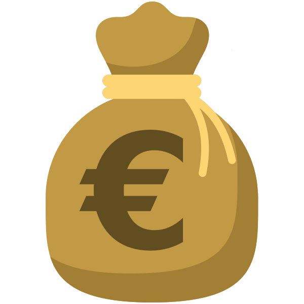 SVG Bag of Euros