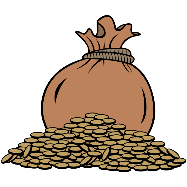 SVG Bag of gold coins