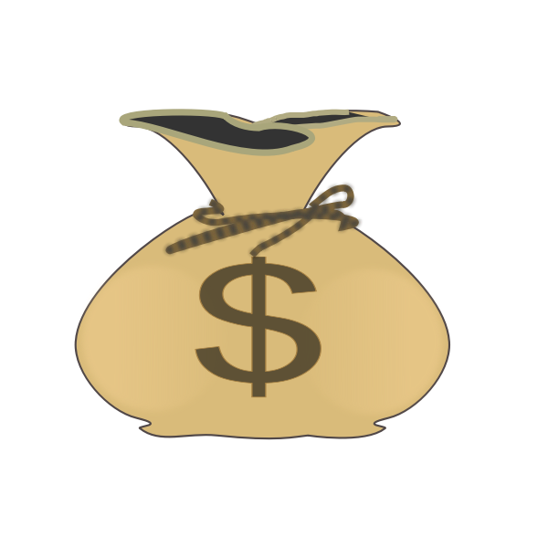 SVG Bag of money vector image