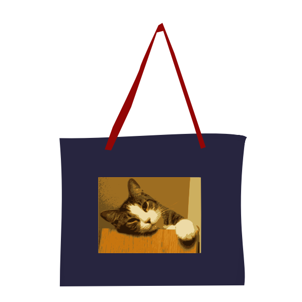 SVG Bag with cat picture