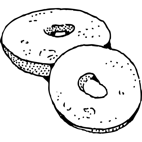 SVG Bagels vector illustration