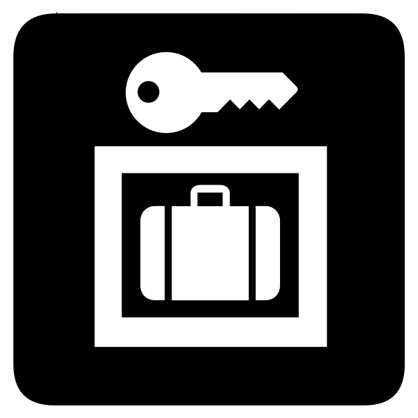 SVG Baggage lockers symbol
